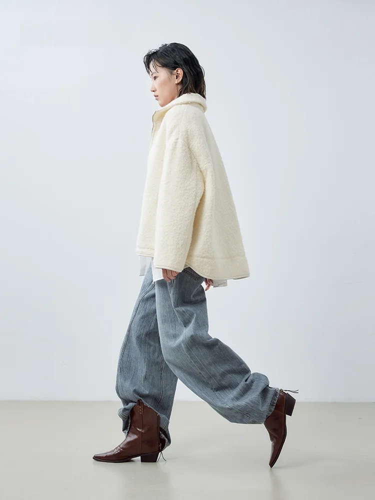 XMOOM2025 Весенняя новинка: Женское модное пальто с воротником-стойкой, на молнии, из хлопка и шерсти, прямого кроя, с длинными рукавами
XMOOM2025 Весенняя новинка: Женское модное пальто с воротником-стойкой, на молнии, из хлопка и шерсти, прямого кроя, с длинными рукавами