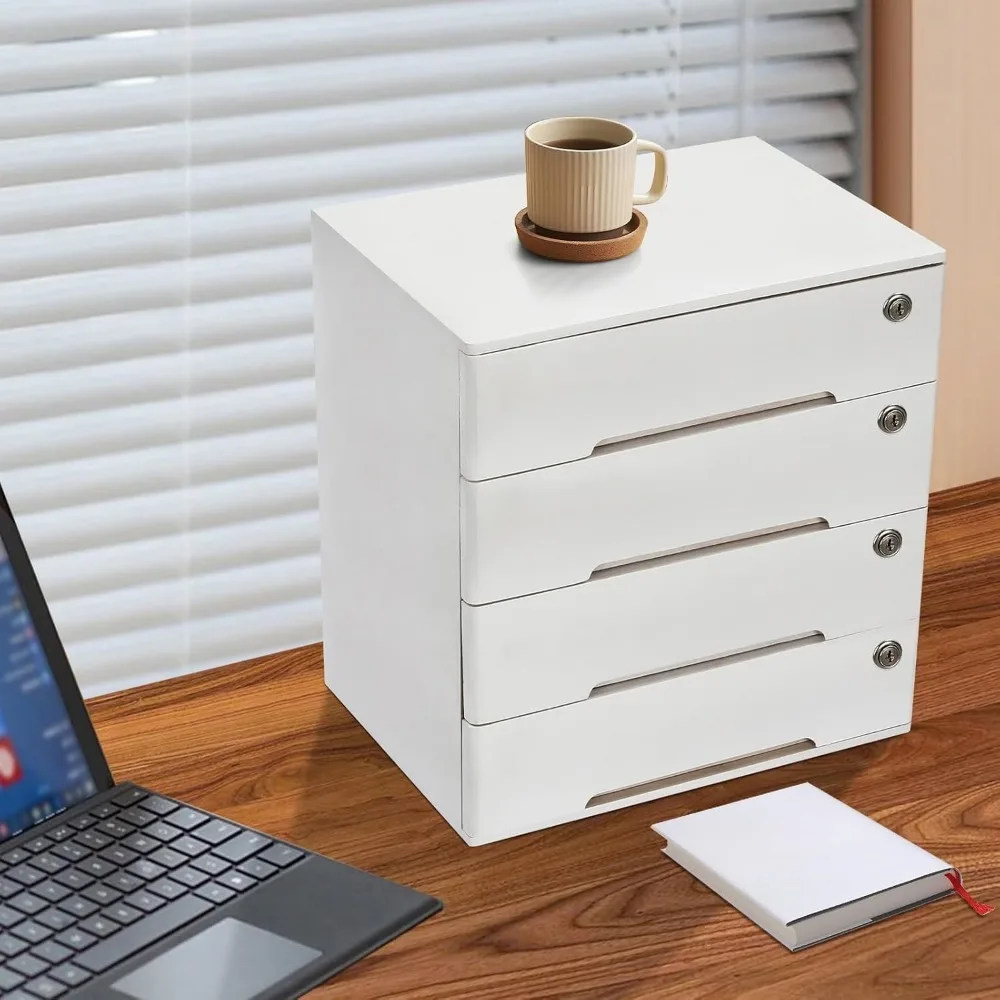 Wooden Desktop Storage Box with Lockable Drawers 4 Tier Jewelry Boxes Office File Cabinet Multipurpose Tool Box for Home Office
Wooden Desktop Storage Box with Lockable Drawers 4 Tier Jewelry Boxes Office File Cabinet Multipurpose Tool Box for Home Office