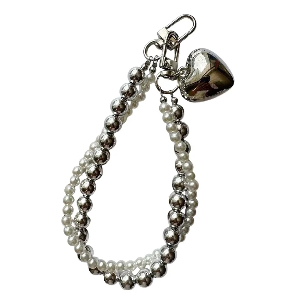 Анти-потерянный элегантный телефонный шарм с жемчугом, роскошная сумка, подвесное украшение, серебряный брелок из бисера для девочек
Анти-потерянный элегантный телефонный шарм с жемчугом, роскошная сумка, подвесное украшение, серебряный брелок из бисера для девочек