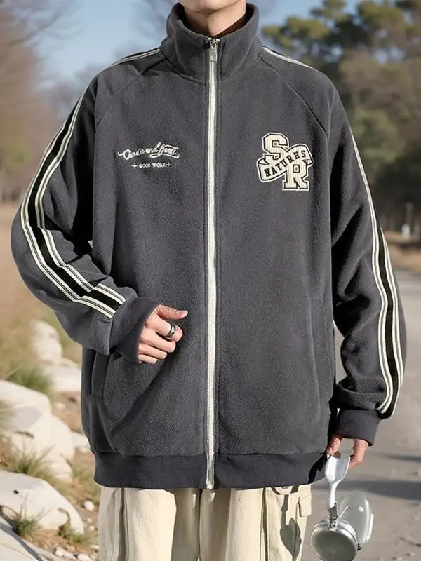 Double-Sided Fce Jaet Thiened Oversized Patchwork Embroidery Casual Autumn Winter Outerwear for Teenagers Polyester Fiber
Double-Sided Fce Jaet Thiened Oversized Patchwork Embroidery Casual Autumn Winter Outerwear for Teenagers Polyester Fiber