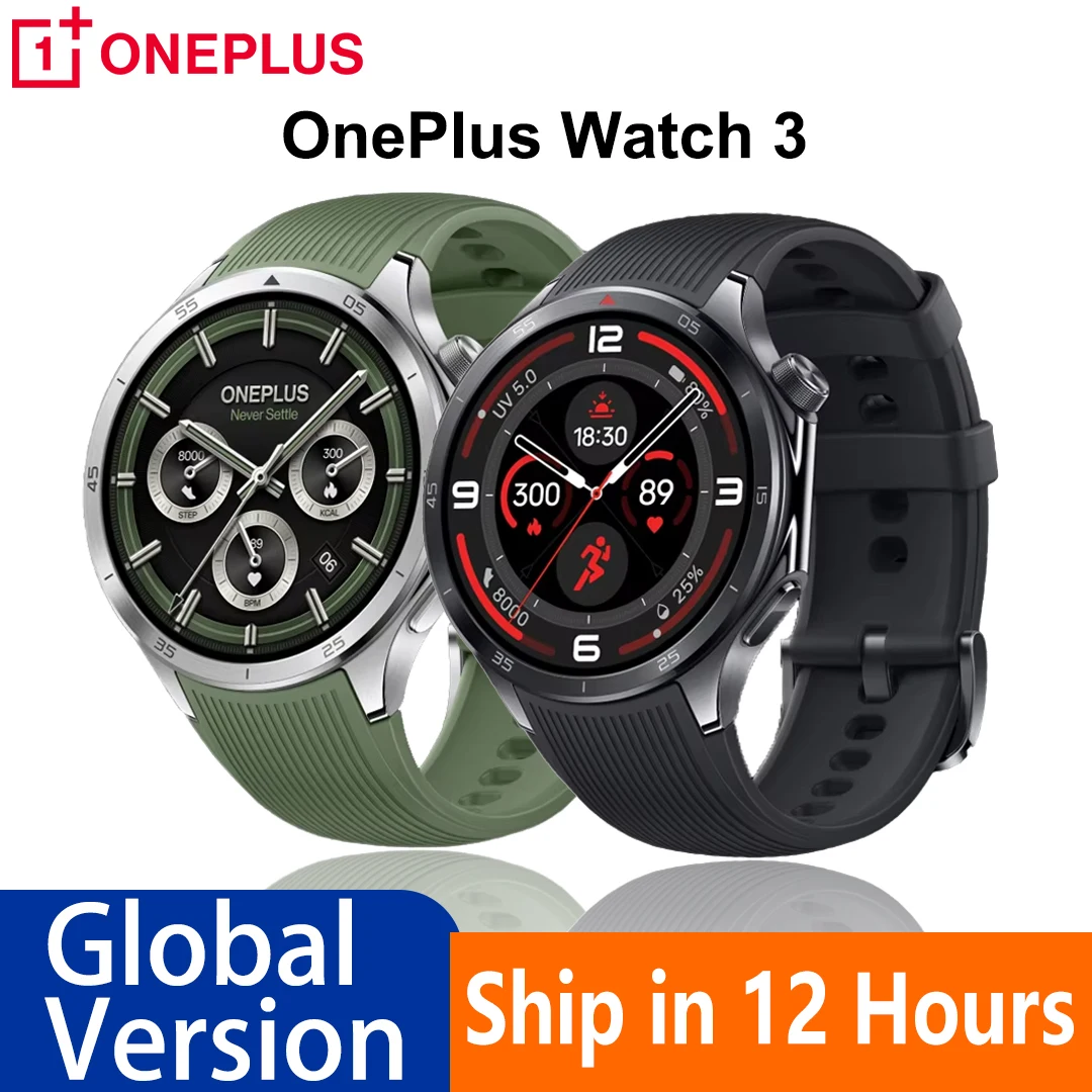 Original OnePlus Watch 3 Global Version Smart Watch 1.5 inches AMOLED 32GB Memory Snapdragon W5 Wear OS by Google NFC IP68 5ATM
Original OnePlus Watch 3 Global Version Smart Watch 1.5 inches AMOLED 32GB Memory Snapdragon W5 Wear OS by Google NFC IP68 5ATM