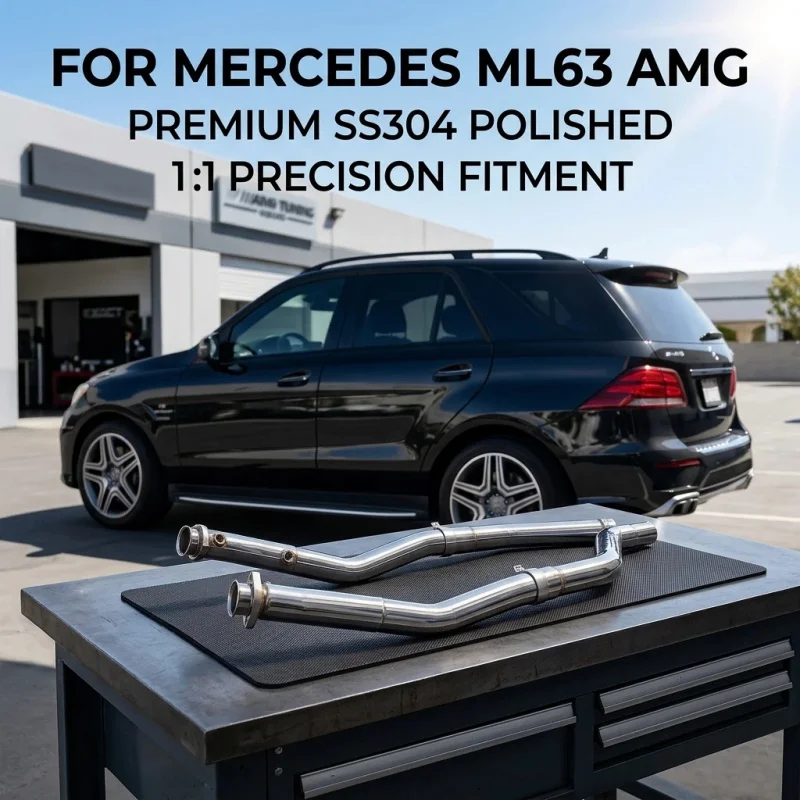 OEM Polished Glossy Stainless Downpipe Exhaust Header for Mercedes-Benz ML63 AMG 5.5T V8 W166 Direct Exhaust Pipes Power Upgrade
OEM Polished Glossy Stainless Downpipe Exhaust Header for Mercedes-Benz ML63 AMG 5.5T V8 W166 Direct Exhaust Pipes Power Upgrade