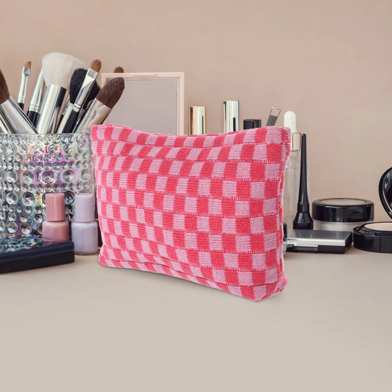 Large Capacity Checked Makeup Travel for Women Travel Toiletries Toiletries Bag Storage Pouch Cosmetics Bag
Large Capacity Checked Makeup Travel for Women Travel Toiletries Toiletries Bag Storage Pouch Cosmetics Bag