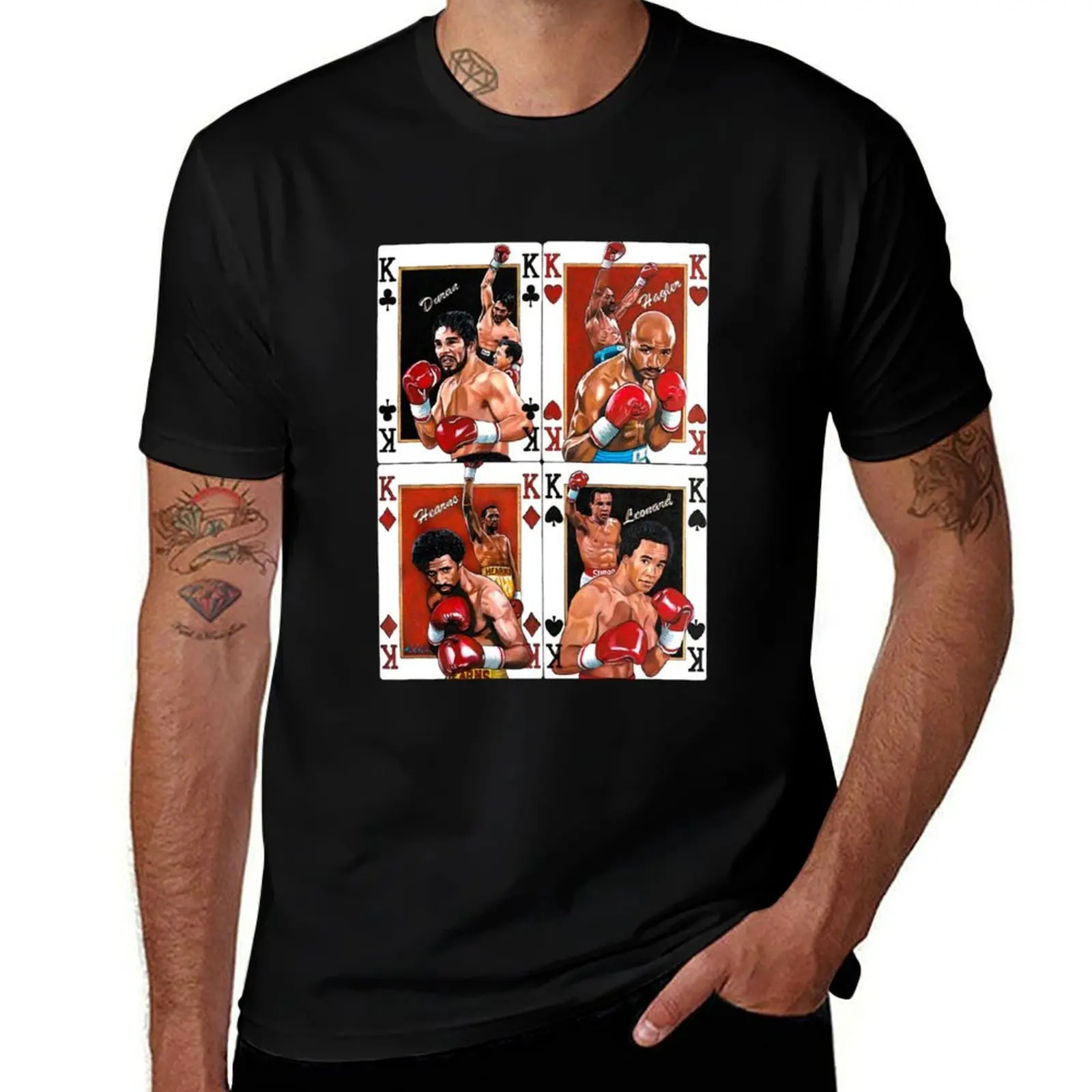 Four Kings Duran, Hagler, Hearns, Leonard T-Shirt Casual All Match Tee Shirt for Men
Four Kings Duran, Hagler, Hearns, Leonard T-Shirt Casual All Match Tee Shirt for Men