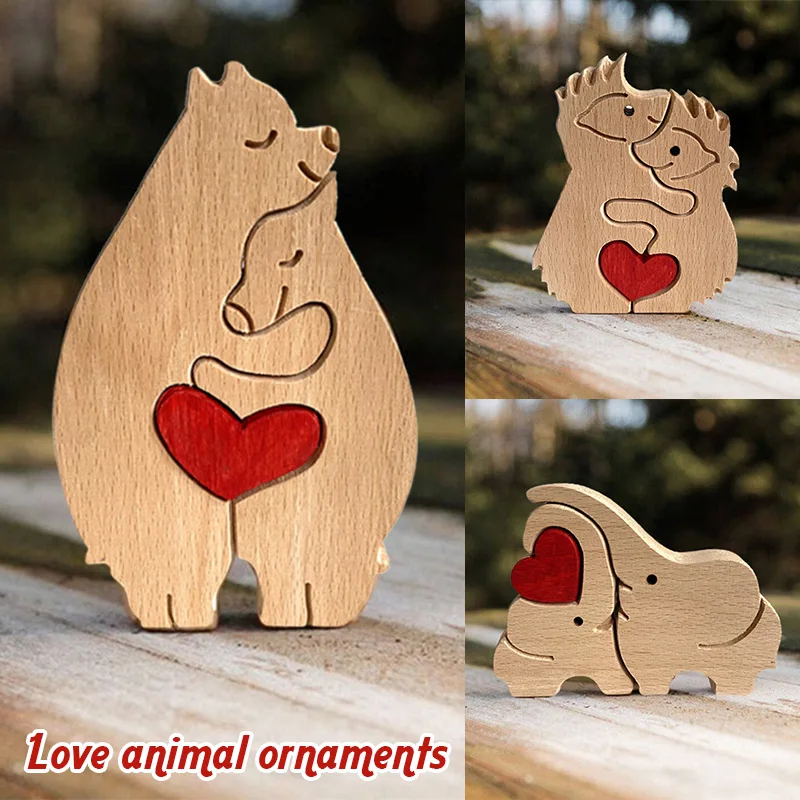 Dier In Liefde Ornament Houten Desktop Decor Gift Voor Minnaar Familie 2 Olifanten/Egels/Beren Holding Elkaar
Dier In Liefde Ornament Houten Desktop Decor Gift Voor Minnaar Familie 2 Olifanten/Egels/Beren Holding Elkaar