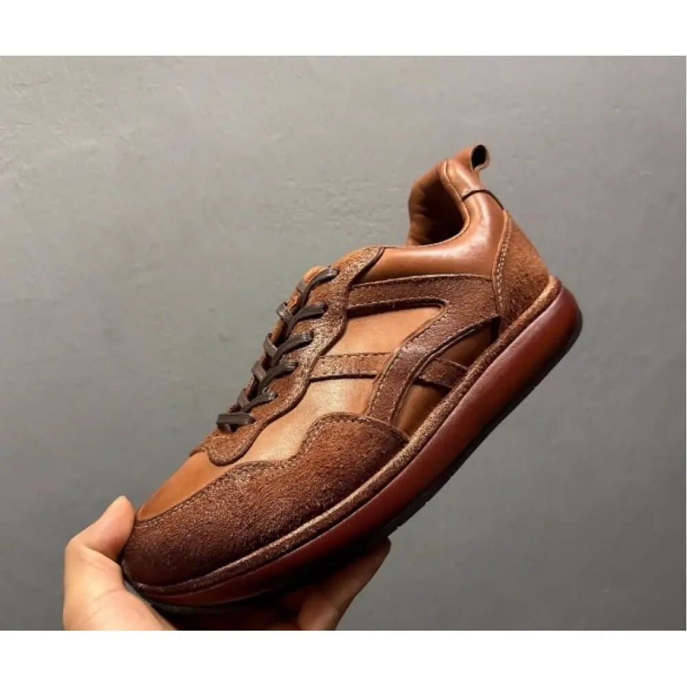 Handcrafted Brown Leather Suede Sneaker – Premium Comfort, Classic Style for Gentlemen
Handcrafted Brown Leather Suede Sneaker – Premium Comfort, Classic Style for Gentlemen