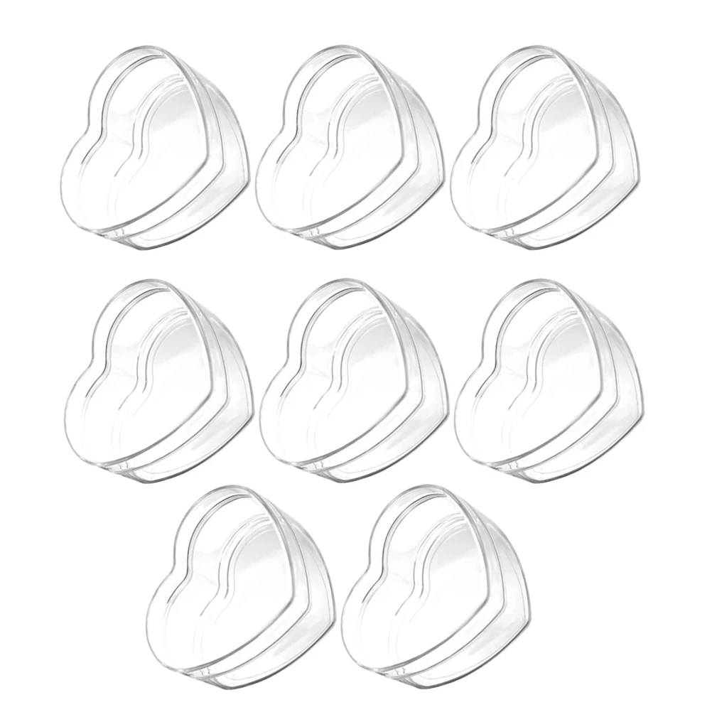 8 Pcs Heart Shaped Transparent Boxes 8 5x8x4cm Clear Acrylic Storage Snacks Candies Gift Packaging Bulk Wedding
8 Pcs Heart Shaped Transparent Boxes 8 5x8x4cm Clear Acrylic Storage Snacks Candies Gift Packaging Bulk Wedding