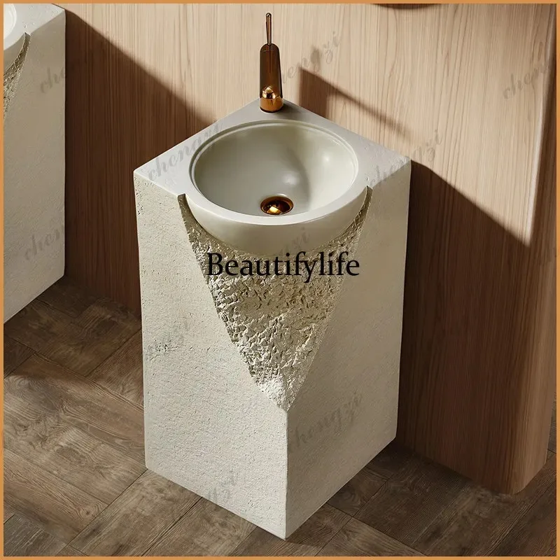 K153 wabi-sabi style outdoor column basin floor-to-ceiling art creative vertical wash basin toilet column washstand
K153 wabi-sabi style outdoor column basin floor-to-ceiling art creative vertical wash basin toilet column washstand