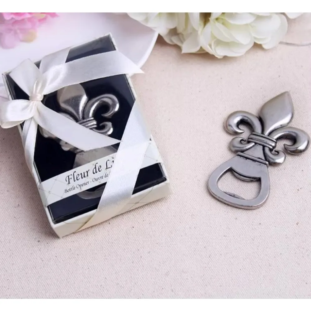 100pcs/LOT Wedding Favors"Fleur de Lis" Pewter-Finish Wine Bottle Opener Kitchen Party Gvieaway For Guest
100pcs/LOT Wedding Favors"Fleur de Lis" Pewter-Finish Wine Bottle Opener Kitchen Party Gvieaway For Guest