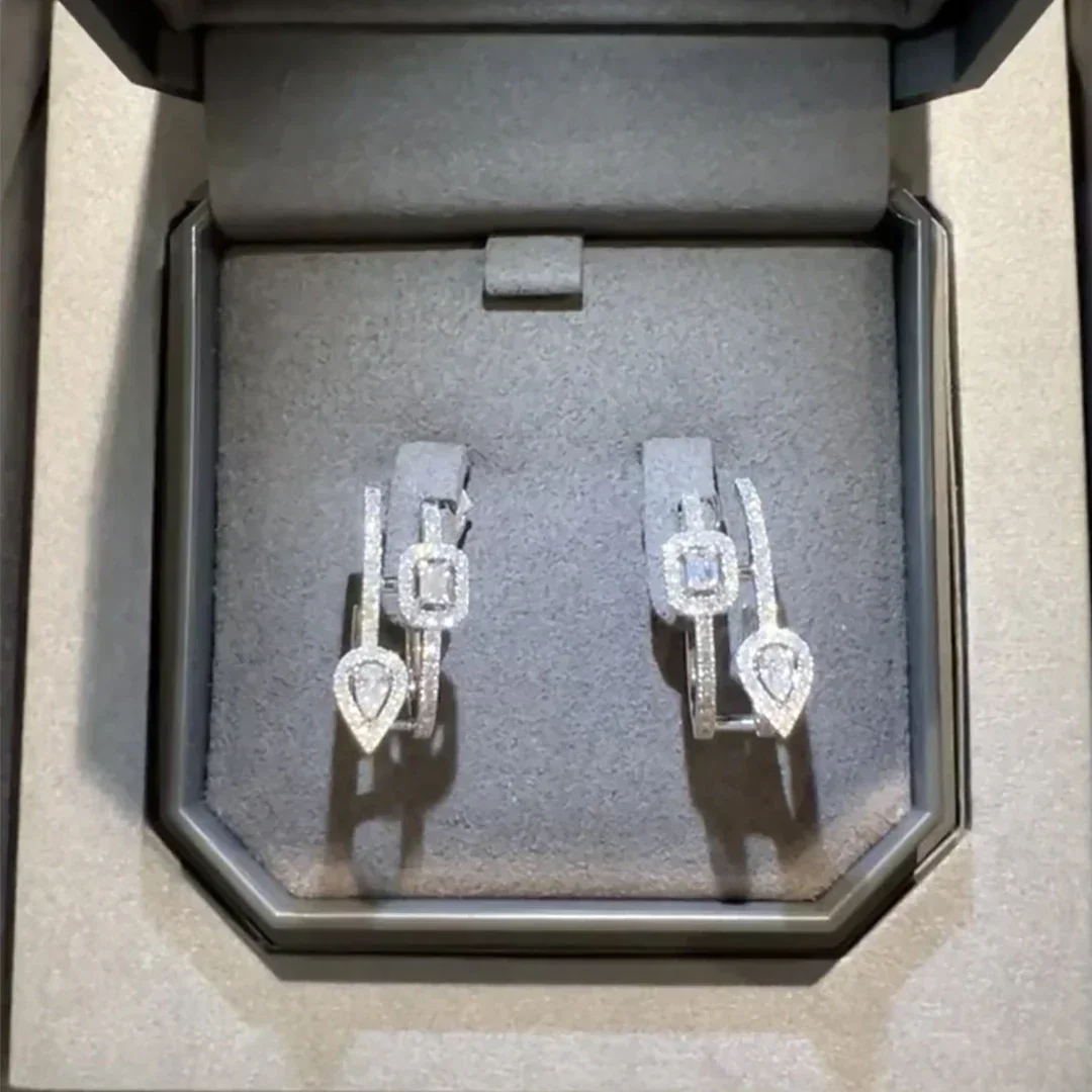 925 Square Sterling Silver Earrings for Women, Luxury Jewelry, Classic Move Series, Drop of Water, Female
925 Square Sterling Silver Earrings for Women, Luxury Jewelry, Classic Move Series, Drop of Water, Female