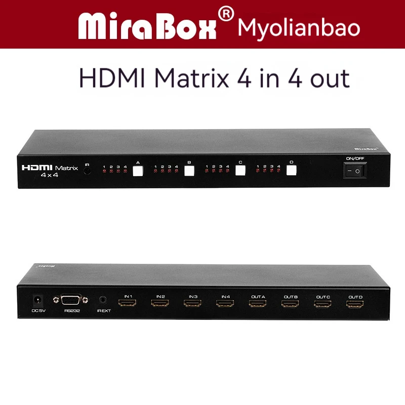 EGOLDEN HDMI матрица 4 в 4 выхода 4x4 аудио/видеоконференции HD цифровой переключатель распределитель RS232 инфракрасное управление
EGOLDEN HDMI матрица 4 в 4 выхода 4x4 аудио/видеоконференции HD цифровой переключатель распределитель RS232 инфракрасное управление
