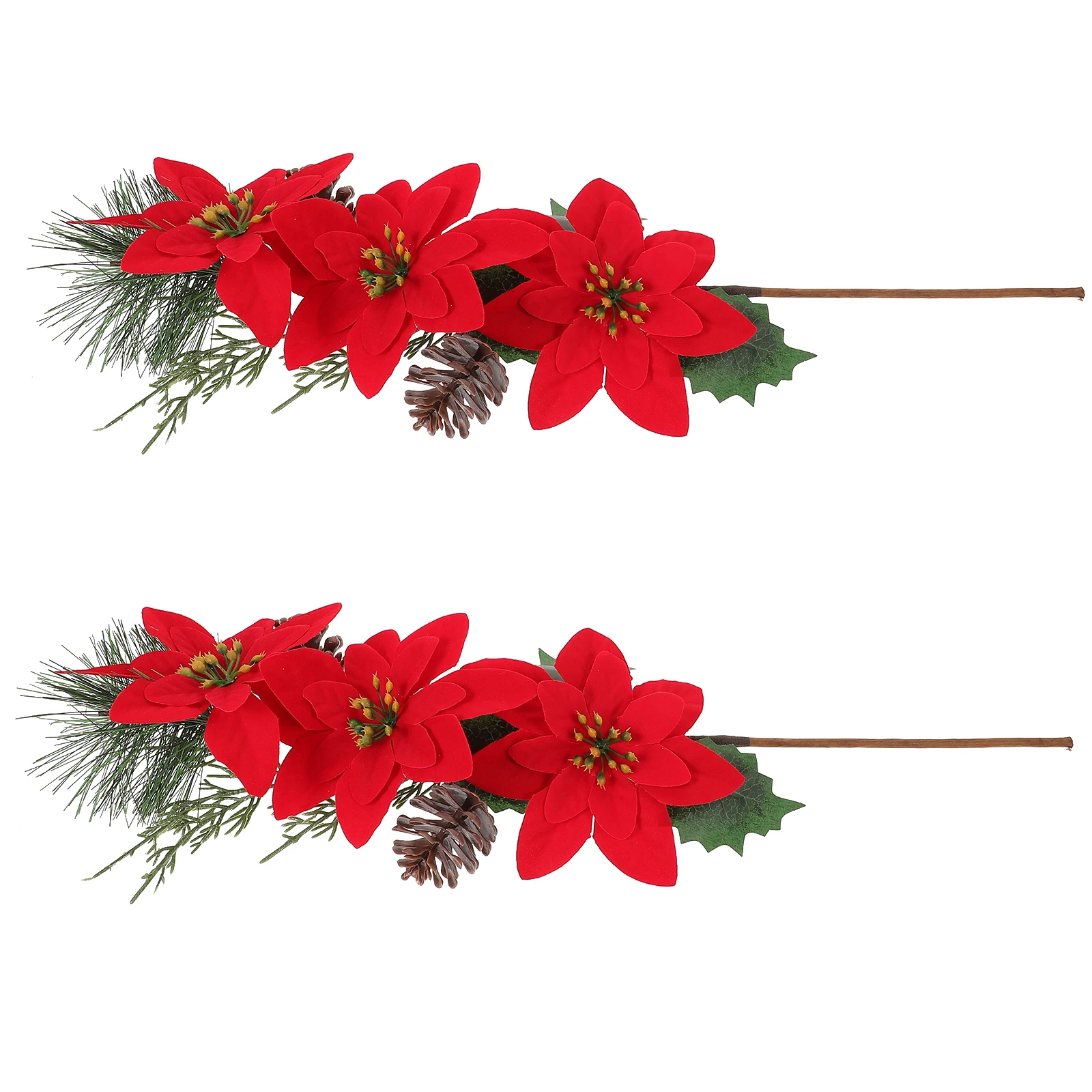2pcs Xmas Poinsettia Stems Decorative Picks Red Gold Edge Artificial Christmas Flowers Home Party DIY Festive Season Tree
2pcs Xmas Poinsettia Stems Decorative Picks Red Gold Edge Artificial Christmas Flowers Home Party DIY Festive Season Tree