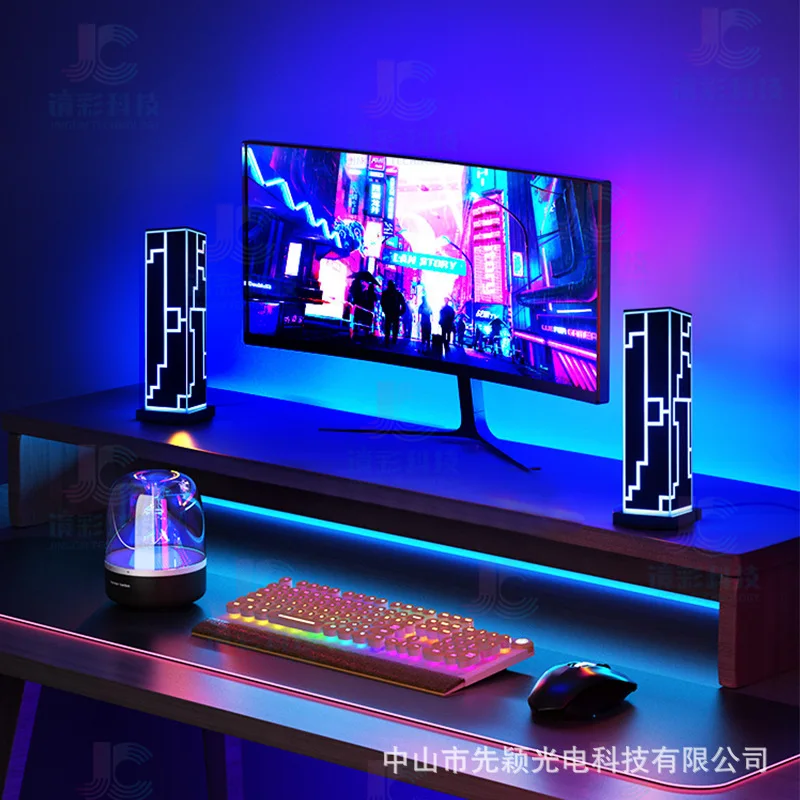 Настольная декоративная атмосферная лампа RGB с голосовым управлением, Красочные ночники для строительства, кубовидная настольная лампа для спальни, гостиной
Настольная декоративная атмосферная лампа RGB с голосовым управлением, Красочные ночники для строительства, кубовидная настольная лампа для спальни, гостиной