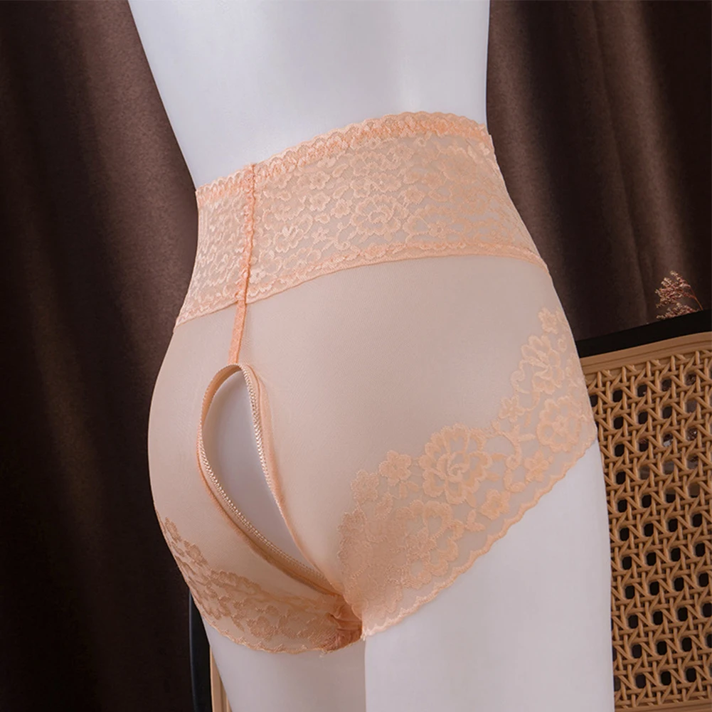 Women Sexy Lace Briefs Crotchless Transparent Panties Mesh Hight Waist Underwear Embroidery G-Strings Exquisite Erotic Knickers
Women Sexy Lace Briefs Crotchless Transparent Panties Mesh Hight Waist Underwear Embroidery G-Strings Exquisite Erotic Knickers