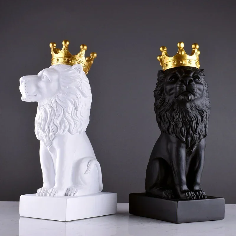 Nordic Resin Crown Lion Ornaments Crafts Accessories Home Livingroom Table Figurine Artwork Office Desk Statue Decoration Gifts
Nordic Resin Crown Lion Ornaments Crafts Accessories Home Livingroom Table Figurine Artwork Office Desk Statue Decoration Gifts