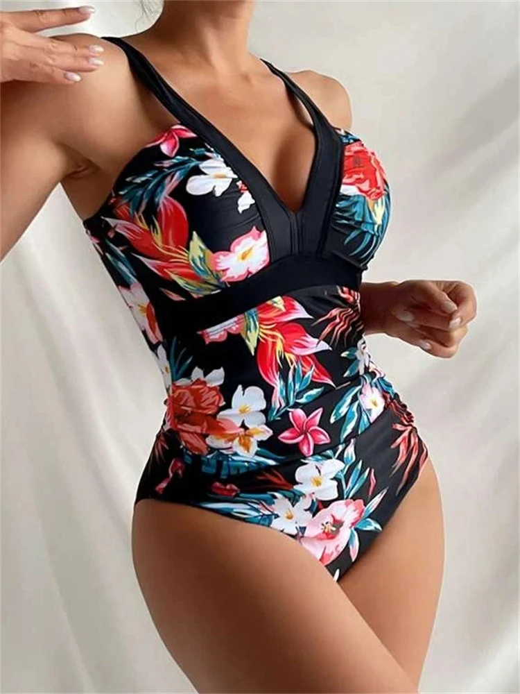 One Piece Swimsuit Women 2025 New Print V Neck Sling Sexy Bodysuit Swimwear Monokini Summer Beach Bathing Suit Female Swimming
One Piece Swimsuit Women 2025 New Print V Neck Sling Sexy Bodysuit Swimwear Monokini Summer Beach Bathing Suit Female Swimming