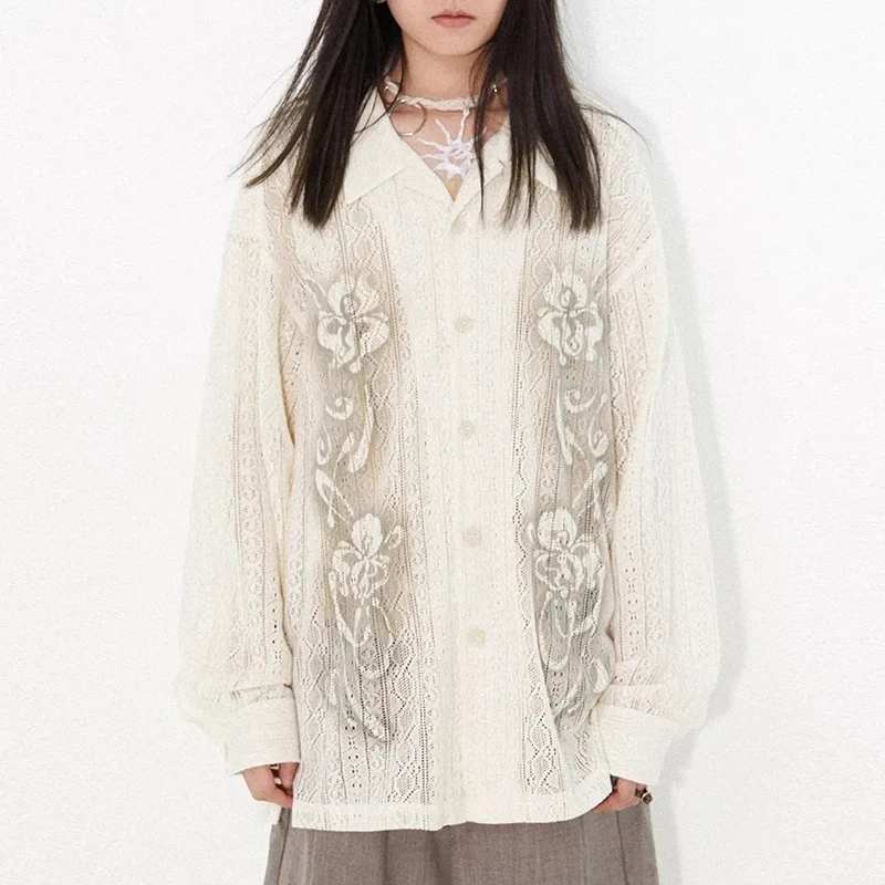 Hollow Out Print Shirt Women Korean Style Fashion Harajuku Chic Blouse Spring New Office Ladies Casual All Match Female Tops
Hollow Out Print Shirt Women Korean Style Fashion Harajuku Chic Blouse Spring New Office Ladies Casual All Match Female Tops