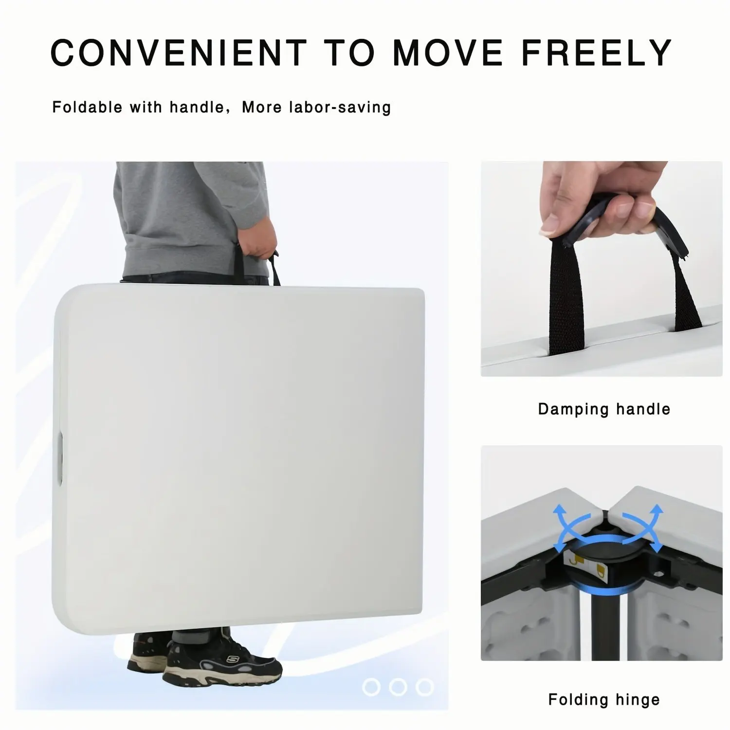 Foldable White Tables – 4FT / 6FT / 8FT Options with Smooth Height Adjustment for Home, Office & Events
Foldable White Tables – 4FT / 6FT / 8FT Options with Smooth Height Adjustment for Home, Office & Events