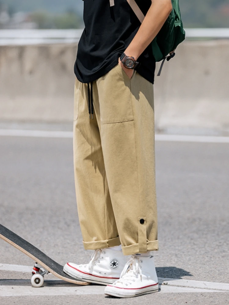 Мужские повседневные рабочие брюки American Sle, летние, цвета хаки, прямого кроя, в стиле ретро, универсальные, широкие, укороченные, для отдыха
Мужские повседневные рабочие брюки American Sle, летние, цвета хаки, прямого кроя, в стиле ретро, универсальные, широкие, укороченные, для отдыха