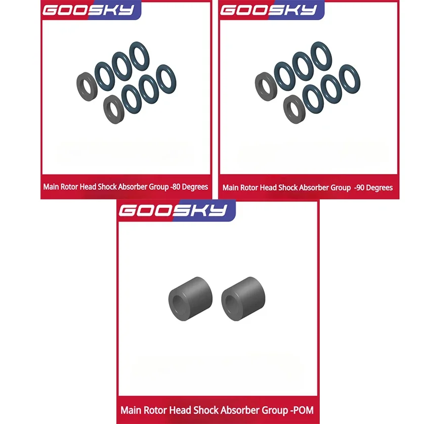 GOOSKY RS7 RC Model Helicopter Parts Main Rotor Head Shock Absorber Group- 90 Degrees - 80 Degrees - POM
GOOSKY RS7 RC Model Helicopter Parts Main Rotor Head Shock Absorber Group- 90 Degrees - 80 Degrees - POM
