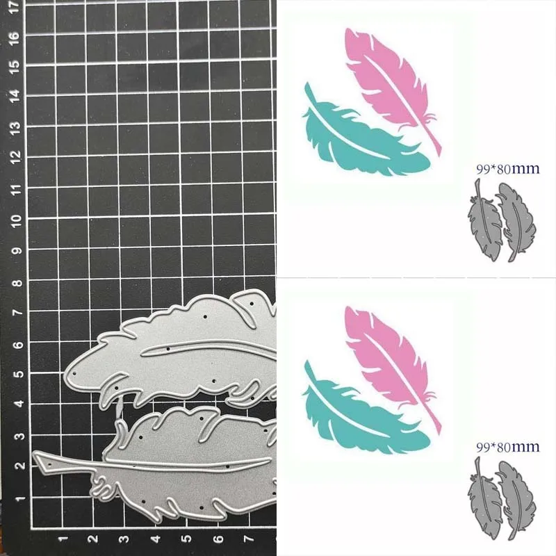 Feather DIY Metal Cutting Dies Stencil Scrapbook Album Stamp Paper Card Embossing Decor Craft Knife Mould
Feather DIY Metal Cutting Dies Stencil Scrapbook Album Stamp Paper Card Embossing Decor Craft Knife Mould