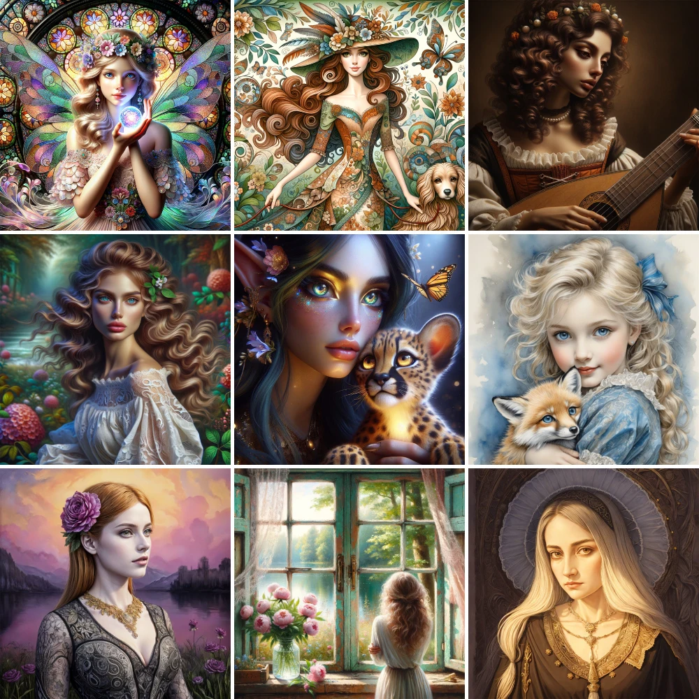 Portrait Girl Animal Pre-Printed Cross-Stitch Set DIY Embroidery Knitting Sewing Handmade Craft Counted Home Decor Promotions
Portrait Girl Animal Pre-Printed Cross-Stitch Set DIY Embroidery Knitting Sewing Handmade Craft Counted Home Decor Promotions