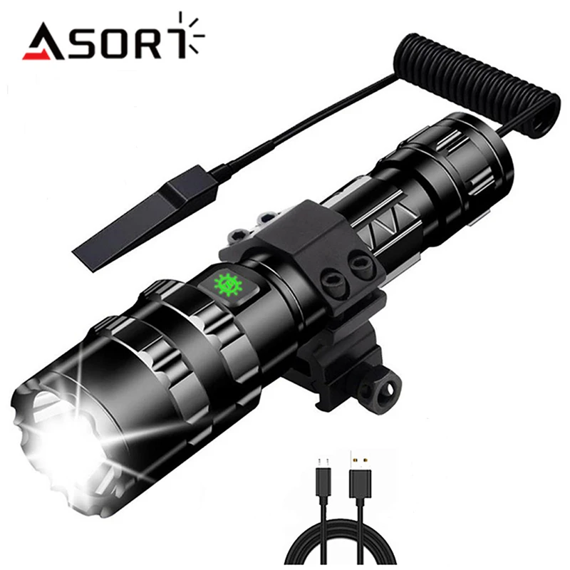 Outdoor Professional LED Flashlight for Hunting Tactical Night Scout Lights L2 High Power Torch USB Rechargeable Lamp Waterproof
Outdoor Professional LED Flashlight for Hunting Tactical Night Scout Lights L2 High Power Torch USB Rechargeable Lamp Waterproof