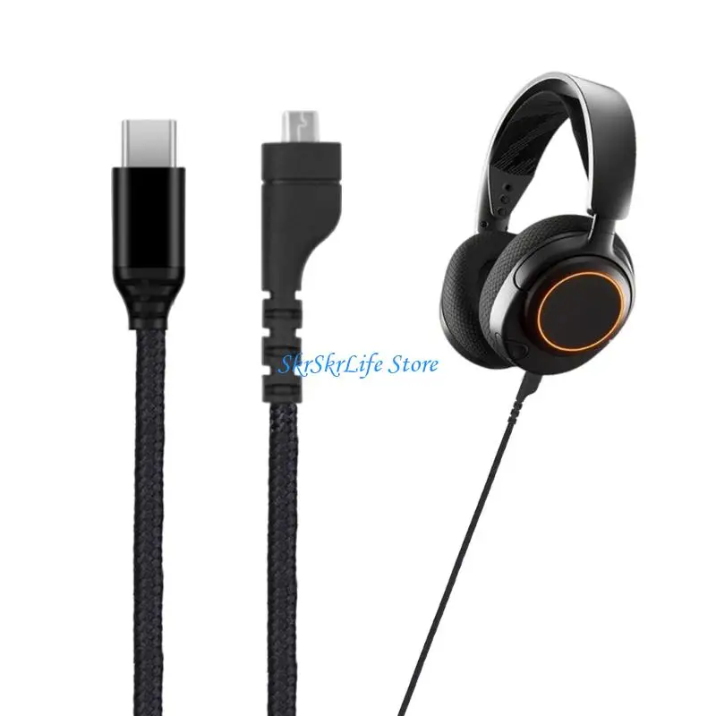 E65E 1.5m Nylons Braideds Type C Sound Cable For Arctis3/5/7 Headphones Coppers Cores Clear Sound Connectivitys
E65E 1.5m Nylons Braideds Type C Sound Cable For Arctis3/5/7 Headphones Coppers Cores Clear Sound Connectivitys