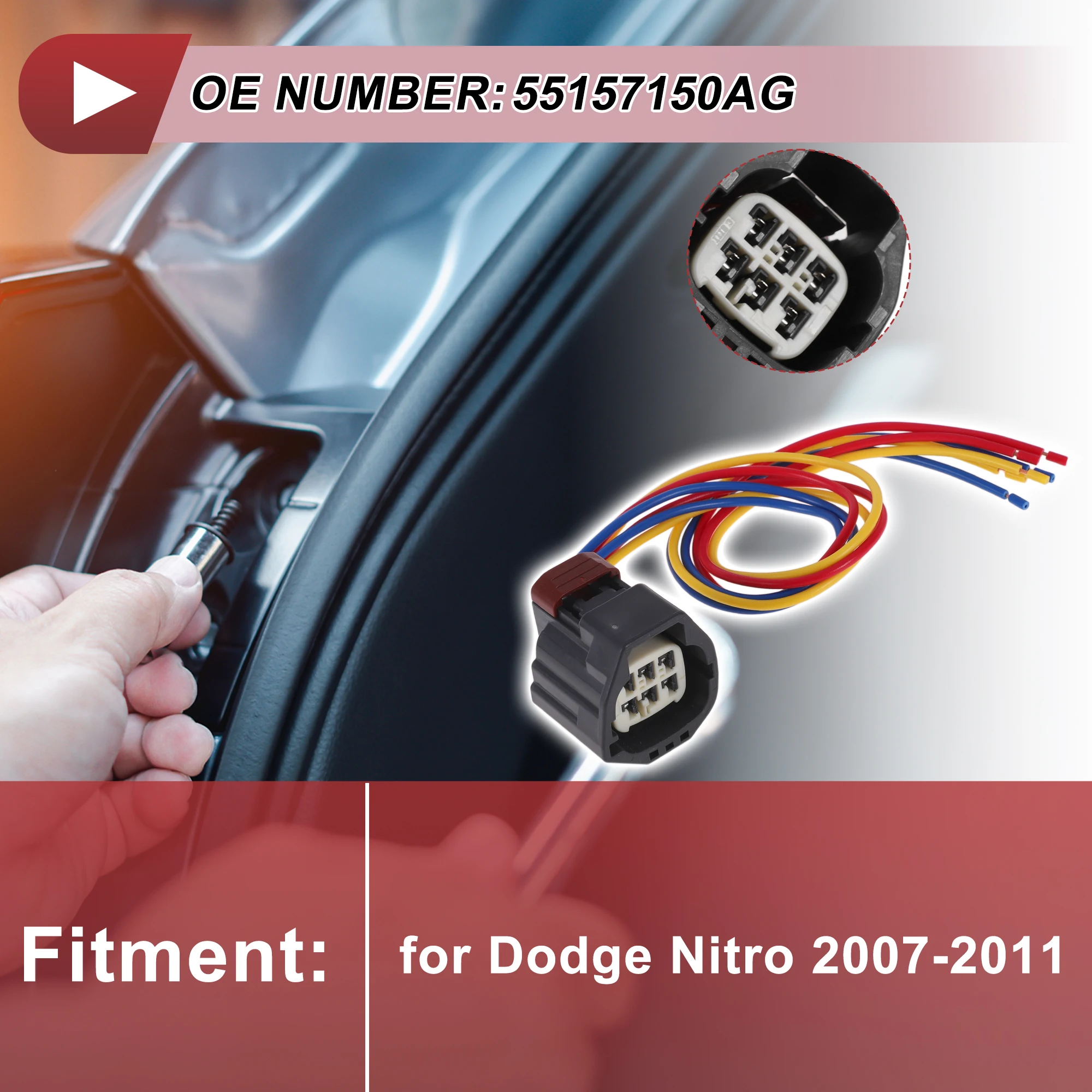 UXCELL Taillight Tail Lamp Socket Wiring Harness for Dodge Nitro 07-11 No.55157150AG
UXCELL Taillight Tail Lamp Socket Wiring Harness for Dodge Nitro 07-11 No.55157150AG