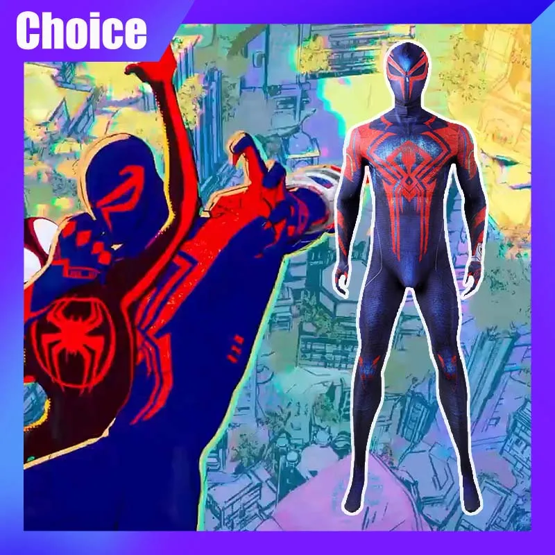 Spider Man 2099 Anime Cosplay Costume Miguel O'Hara Superhero Jumpsuit Halloween Comic-Con Props Bodysuit Kids Adult X-Mas Gift
Spider Man 2099 Anime Cosplay Costume Miguel O'Hara Superhero Jumpsuit Halloween Comic-Con Props Bodysuit Kids Adult X-Mas Gift