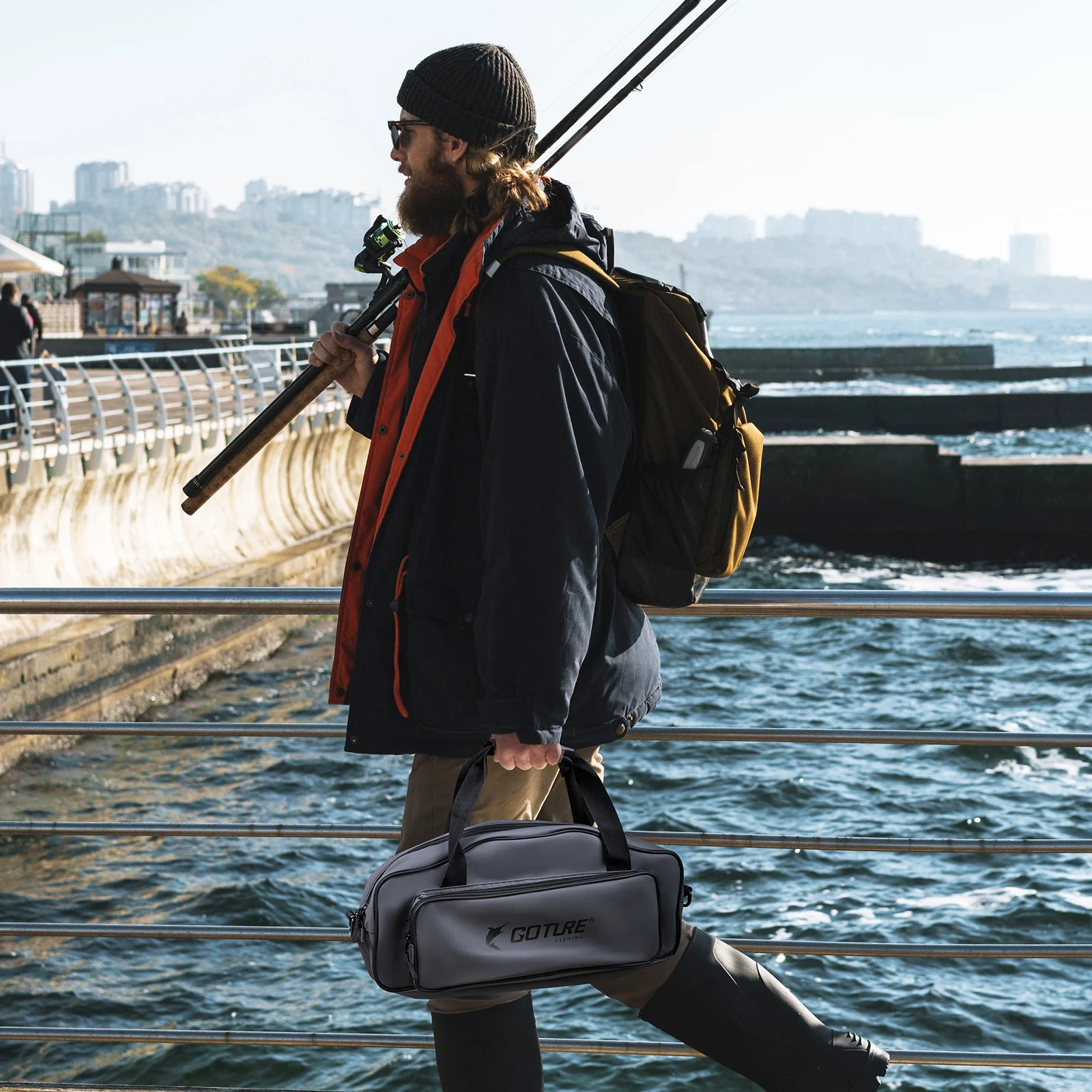Goture Premium SBS Zipper Fishing Tackle Bag,3Layer Waterproof 900D Oxford Fishing Gear Bag,Portable Shoulder Handbag for Travel
Goture Premium SBS Zipper Fishing Tackle Bag,3Layer Waterproof 900D Oxford Fishing Gear Bag,Portable Shoulder Handbag for Travel