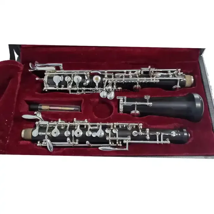 Ebony Silver Plated Oboe Copper Hoop Carved Design OEM Instrument
Ebony Silver Plated Oboe Copper Hoop Carved Design OEM Instrument