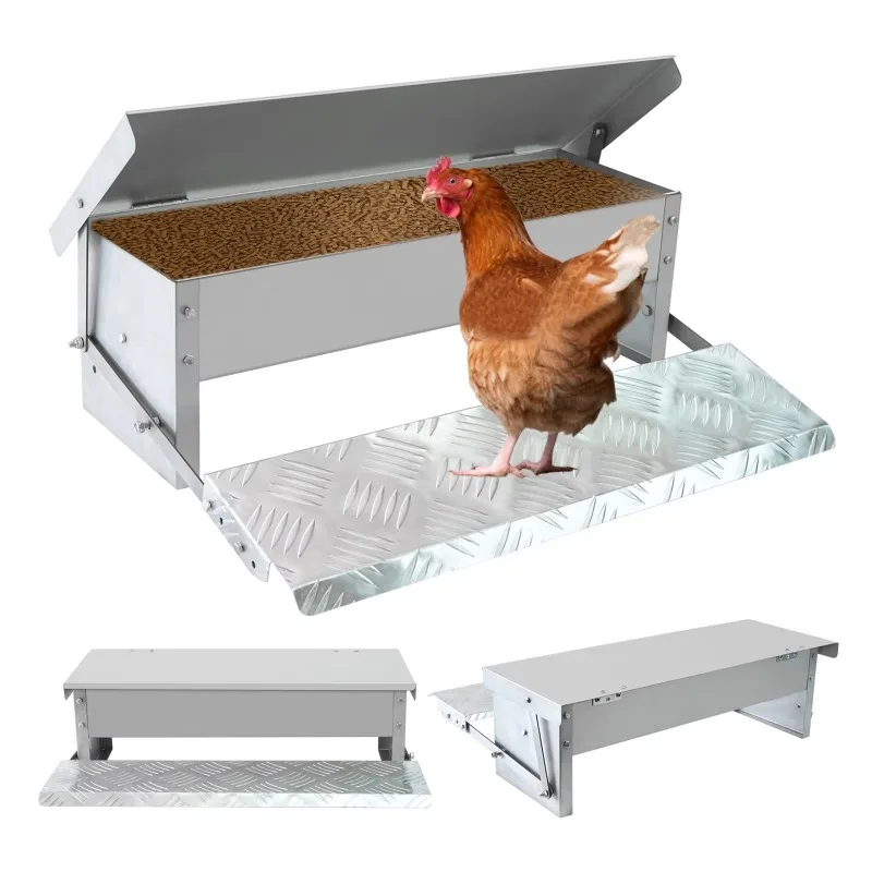 Automatic chicken feeder with high-quality chicken feeding trough, waterproof footplate, chicken feeder machine
Automatic chicken feeder with high-quality chicken feeding trough, waterproof footplate, chicken feeder machine