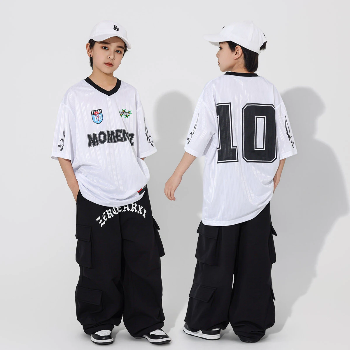 2026 New Jazz Dance Outfits For Boys Children Hiphop Loose Practice Clothes Street Dance Stage Performance Costumes Wear DN23550
2026 New Jazz Dance Outfits For Boys Children Hiphop Loose Practice Clothes Street Dance Stage Performance Costumes Wear DN23550