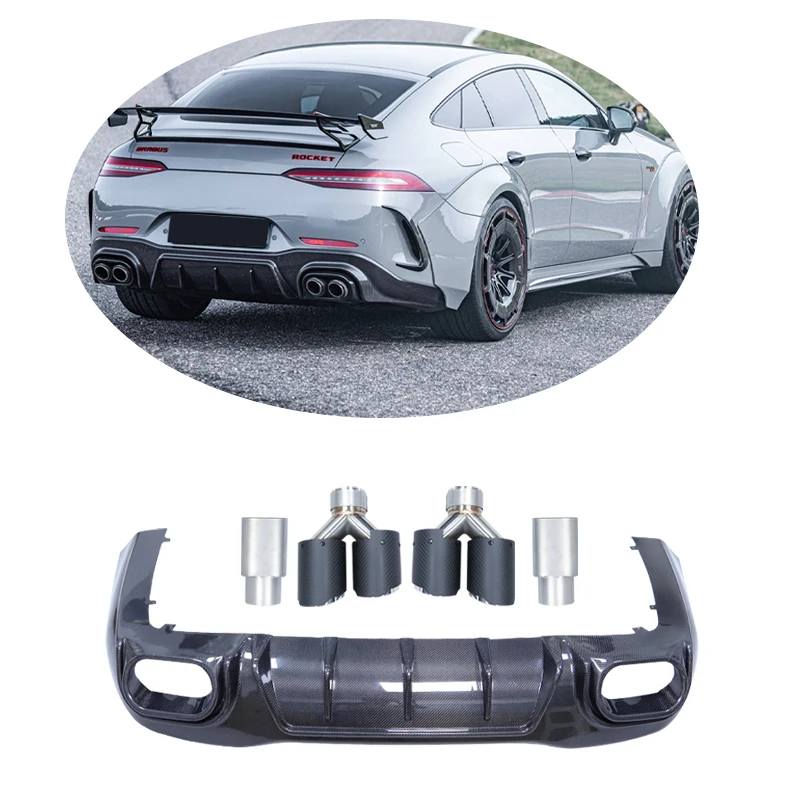 Babos Style Rear Diffuser Spoiler Rear Bumper Body Kit Spoiler Deflector Rear Lips for Mercedes GT63 GT63S 2019-2020
Babos Style Rear Diffuser Spoiler Rear Bumper Body Kit Spoiler Deflector Rear Lips for Mercedes GT63 GT63S 2019-2020