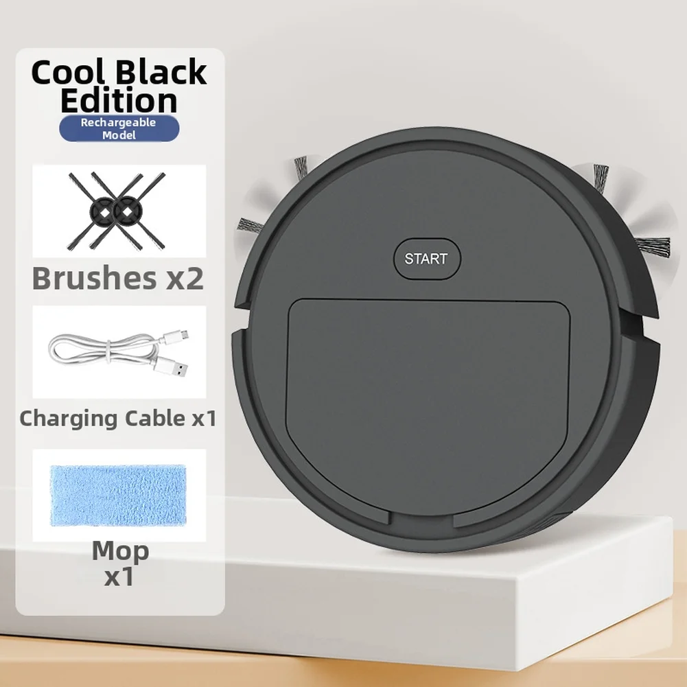 Compact Smart Robot Vacuum Cleaner For Small Spaces With Double Side Brushes Efficient Hair And Debris Removal White
Compact Smart Robot Vacuum Cleaner For Small Spaces With Double Side Brushes Efficient Hair And Debris Removal White