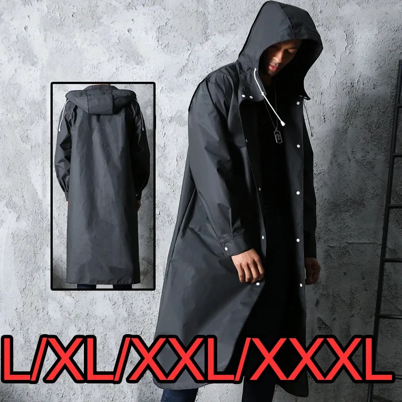 New Black Fashion Adult Waterproof Long Raincoat Ladies Men Raincoat Hooded Outdoor Hiking Trip Fishing Mountaineering
New Black Fashion Adult Waterproof Long Raincoat Ladies Men Raincoat Hooded Outdoor Hiking Trip Fishing Mountaineering