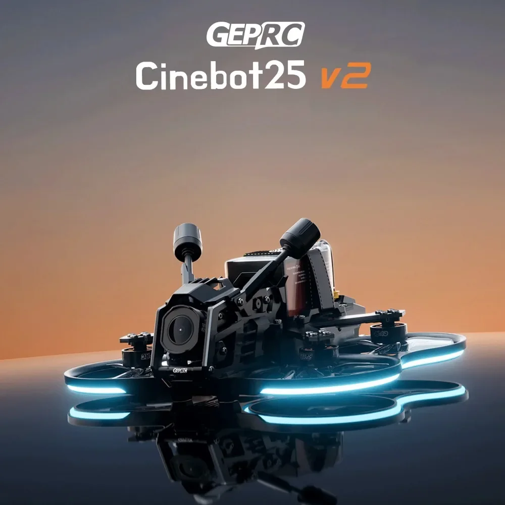 GEPRC Cinebot25 V2 2.5in Cinematic FPV Drone Indoor Outdoor Quadcopter O4 Pro Compatible for Aerial Photography
GEPRC Cinebot25 V2 2.5in Cinematic FPV Drone Indoor Outdoor Quadcopter O4 Pro Compatible for Aerial Photography