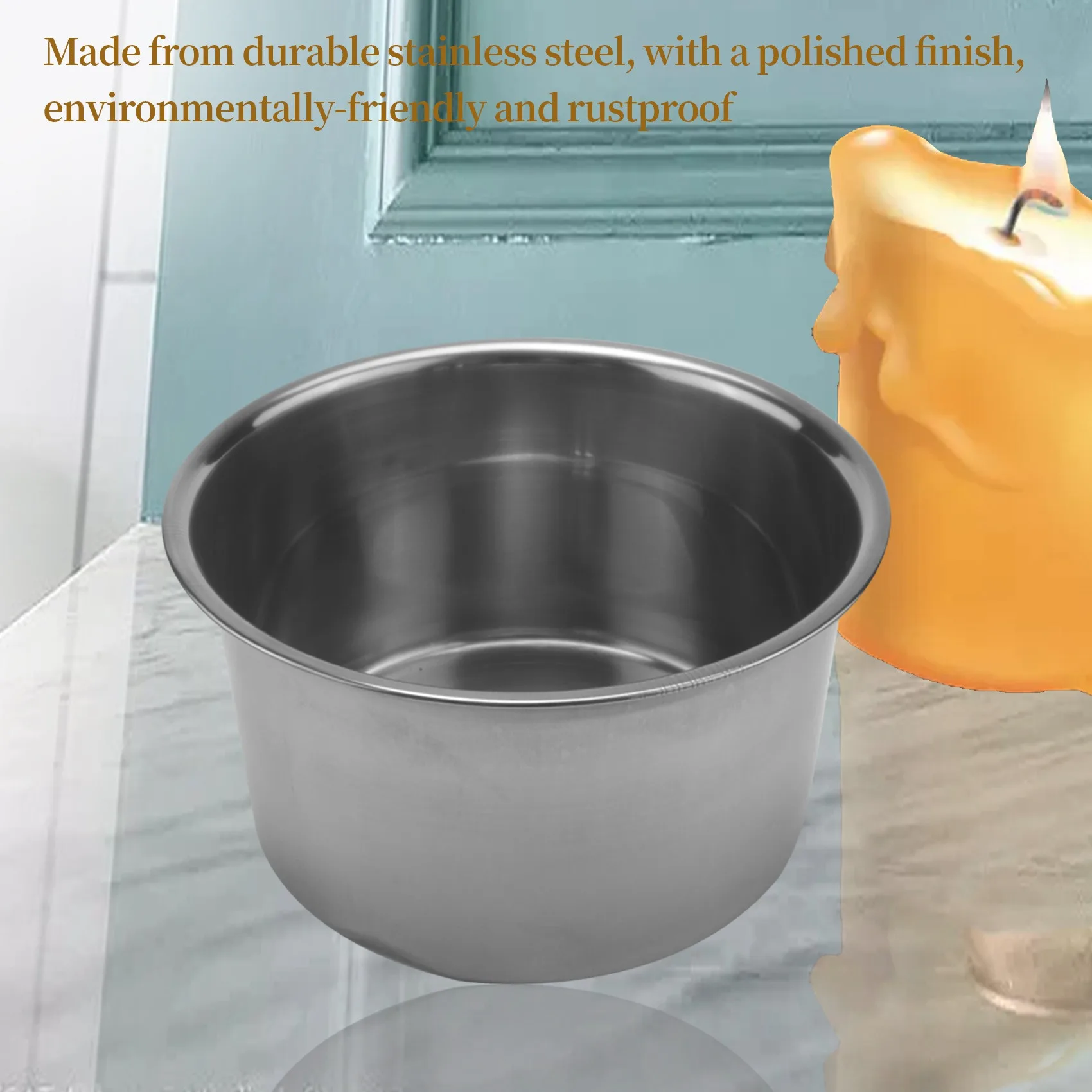 AEE4-4 Set Stainless Steel Double Boiler Long Handle Wax Melting Pot, Pitcher & Mixing Spoon Candle Soap Making, DIY Scented Can
AEE4-4 Set Stainless Steel Double Boiler Long Handle Wax Melting Pot, Pitcher & Mixing Spoon Candle Soap Making, DIY Scented Can