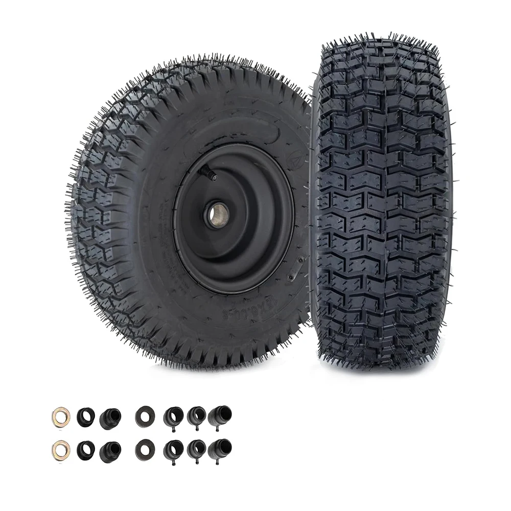 2-Pack 15x6.00-6 Lawn Mower Tires & Wheels Combo - Heavy Duty Pneumatic 15x6x6 Turf Tires for Riding Mowers, Garden Tractors
2-Pack 15x6.00-6 Lawn Mower Tires & Wheels Combo - Heavy Duty Pneumatic 15x6x6 Turf Tires for Riding Mowers, Garden Tractors