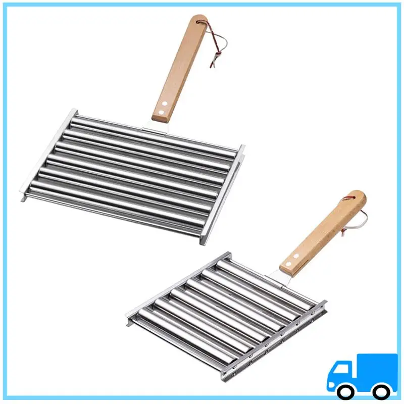 Latest Hot Dog Barbecue Roller, Hot Dog Sausage Roller Rack With Extra Long Wooden Handle,Suitable For Outdoor Camping Barbecue
Latest Hot Dog Barbecue Roller, Hot Dog Sausage Roller Rack With Extra Long Wooden Handle,Suitable For Outdoor Camping Barbecue