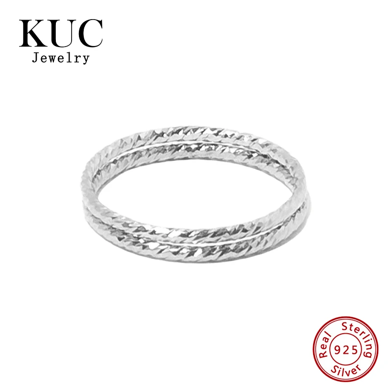 Fine Jewelry Minimalist 18k Gold Plated Stylish 925 Sterling Silver Light Luxury Textured Double-deck Rings for Girls
Fine Jewelry Minimalist 18k Gold Plated Stylish 925 Sterling Silver Light Luxury Textured Double-deck Rings for Girls