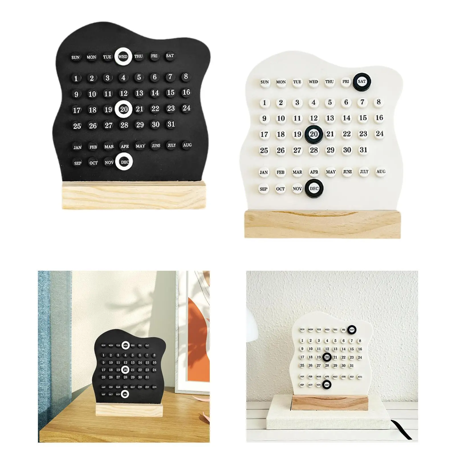 Desk Calendar Aesthetic Month Date Display for Living Room Office Desk Decor
Desk Calendar Aesthetic Month Date Display for Living Room Office Desk Decor