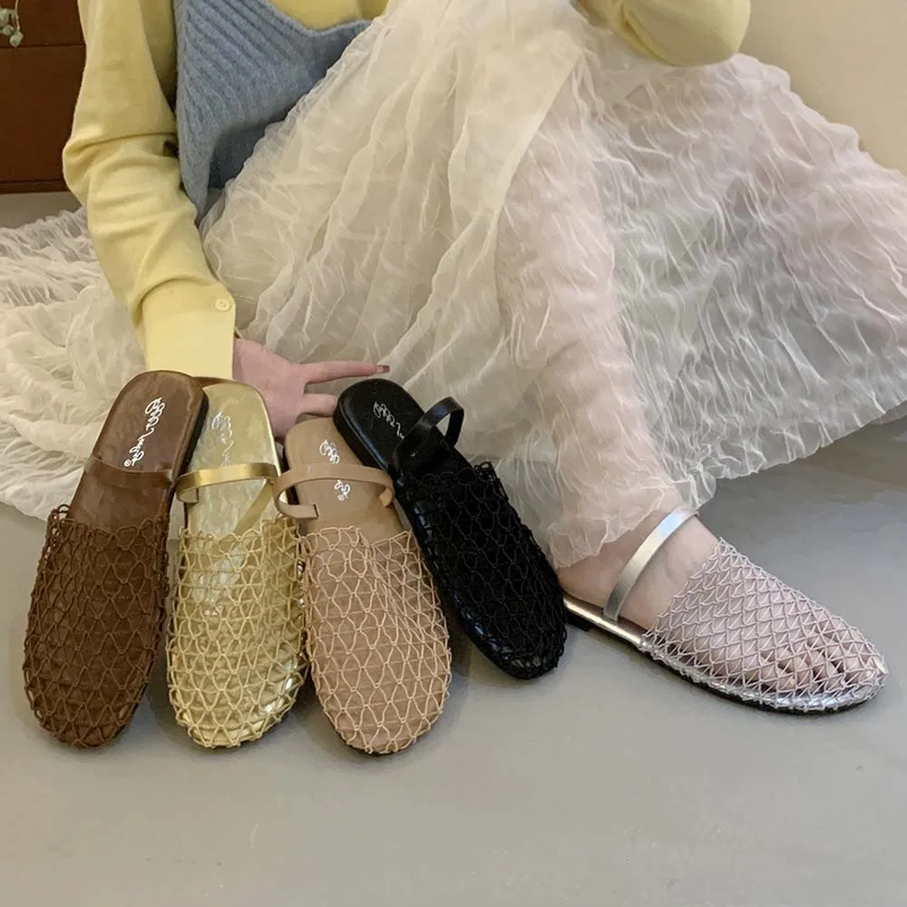 Women Jelly Flats Mesh Ballet Flats Closed Toe Beach Jelly Shoes Lightweight Casual Flat Sandals Breathable for Summer Beach
Women Jelly Flats Mesh Ballet Flats Closed Toe Beach Jelly Shoes Lightweight Casual Flat Sandals Breathable for Summer Beach 