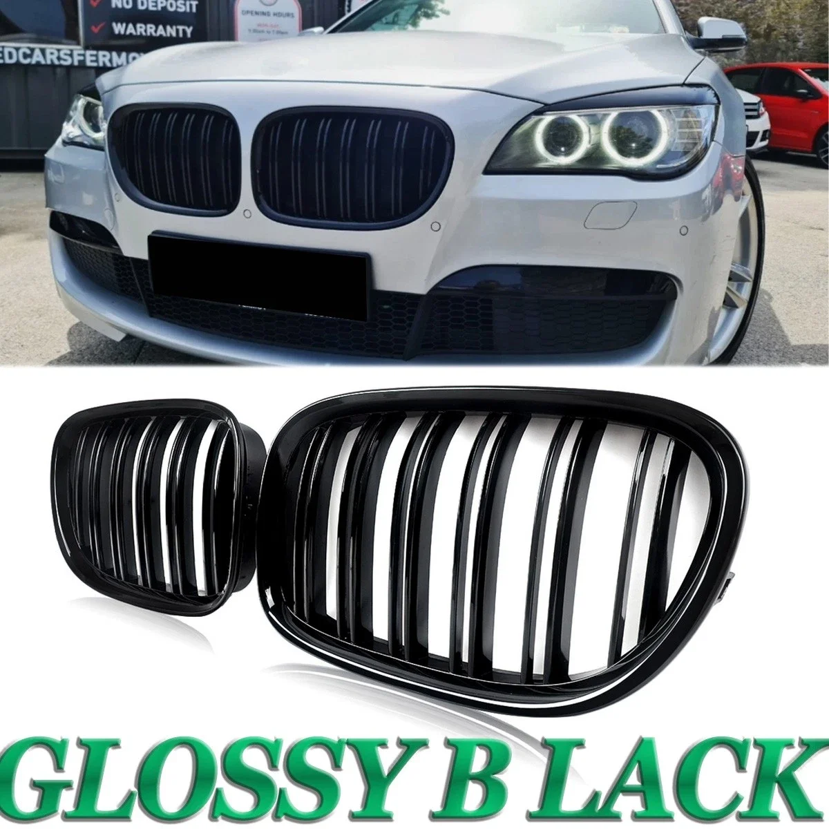 Глянцевые черные решетки переднего бампера (ноздри) для BMW 7 серии F01 F02 F03 F04 2009-2015 годов выпуска
Глянцевые черные решетки переднего бампера (ноздри) для BMW 7 серии F01 F02 F03 F04 2009-2015 годов выпуска