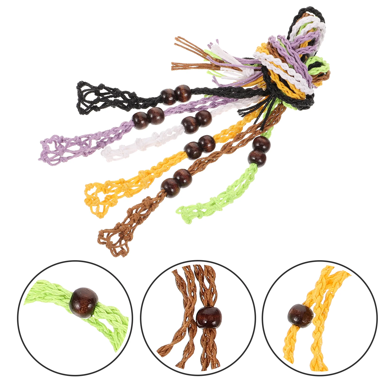 6 Pcs Mesh Woven Necklace Accessories Holder Cord Wax Rope for Cords Pendants of The Lid
6 Pcs Mesh Woven Necklace Accessories Holder Cord Wax Rope for Cords Pendants of The Lid