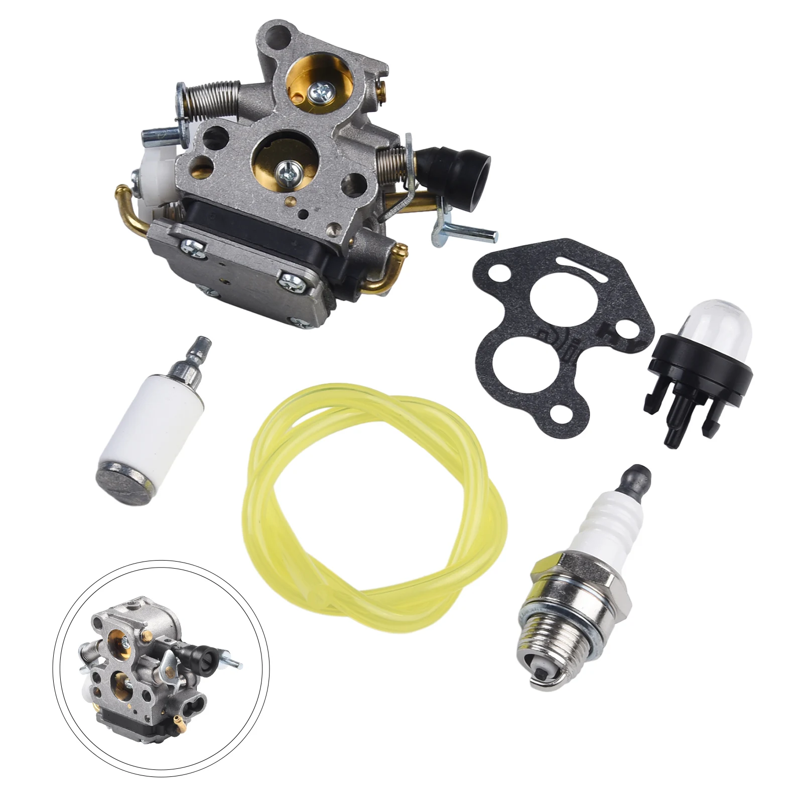 Chainsaw Replacement Carburettor Designed for Model Numbers For 135 & Others Includes All Necessary Components Like Filters
Chainsaw Replacement Carburettor Designed for Model Numbers For 135 & Others Includes All Necessary Components Like Filters