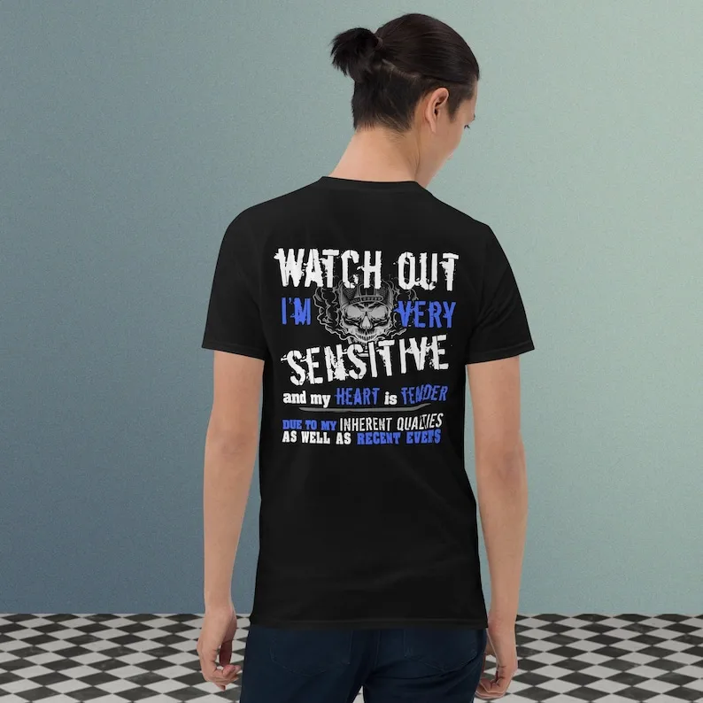 Watch Out Sensitive Short-Sleeve T-Shirt Men T-shirt Summer Cotton Short Sleeve O-Neck Men's T-Shirt
Watch Out Sensitive Short-Sleeve T-Shirt Men T-shirt Summer Cotton Short Sleeve O-Neck Men's T-Shirt