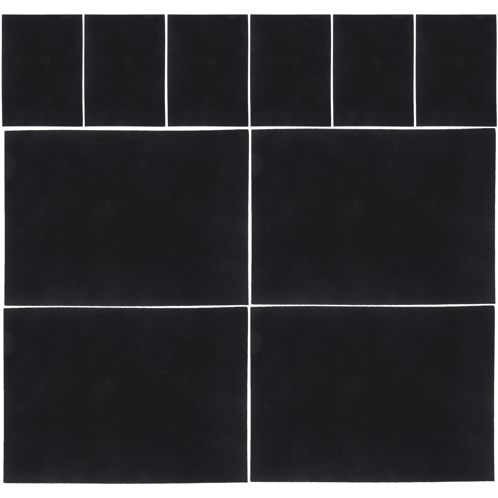 10 Sheets Blank Kraft Paper Self-adhesive Felt Sheets Multi-purpose for and Craft Making (Black)
10 Sheets Blank Kraft Paper Self-adhesive Felt Sheets Multi-purpose for and Craft Making (Black)