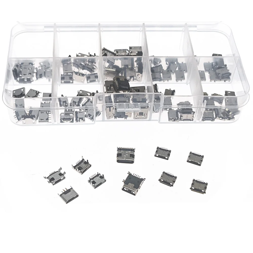100 шт./кор. USB-разъем Mini USB Type C 10, модель SMT Dip, 5-контактный разъем, порт, разъем для хвоста, разъем для телефонов, исправление
100 шт./кор. USB-разъем Mini USB Type C 10, модель SMT Dip, 5-контактный разъем, порт, разъем для хвоста, разъем для телефонов, исправление